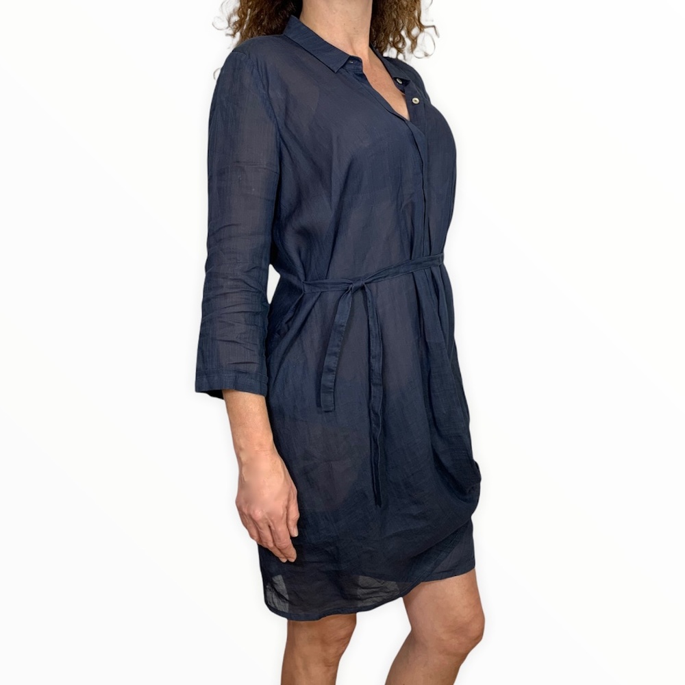 Annette Görtz Black Oversized Belted Button Down ShirtDress - Picture 2 of 12